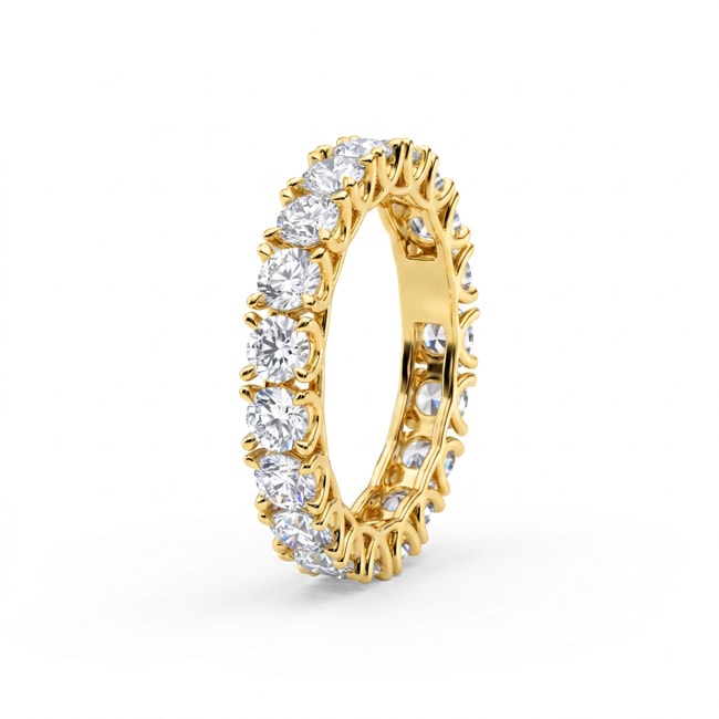 Eternity Ring 375/9 K Yellow Gold with Lab Grown Diamonds - 9KLGDZ50Y
