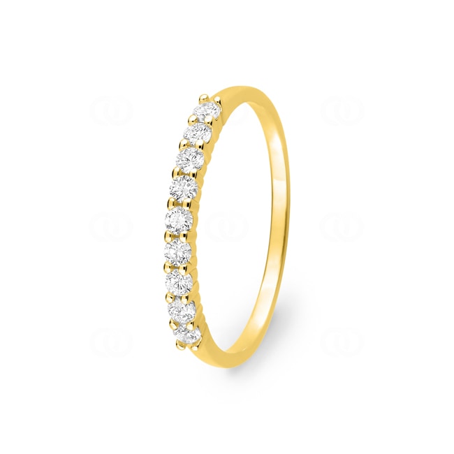 Eternity Ring 375/9 K Yellow Gold with Cubic Zirconia in 4 Prongs Eternity Ring 375/9 K Yellow Gold with Cubic Zirconia in 4 Prongs - 19203.Z0