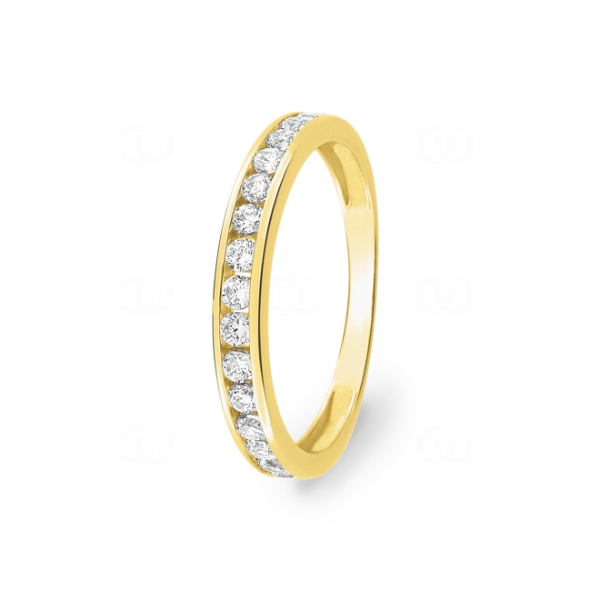 Eternity Ring 375/9 K Yellow Gold with Cubic Zirconia in Channel Setting - 09SC51JZ