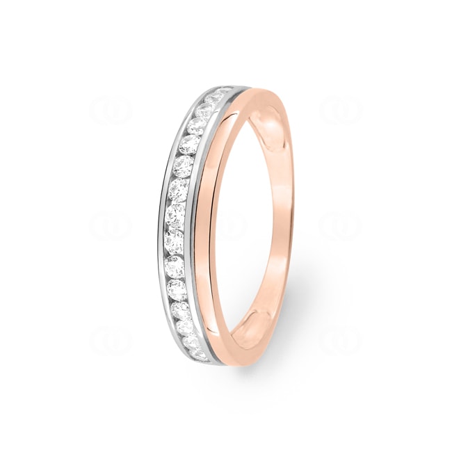 Eternity Ring 375/9 K Rose and White Gold with Cubic Zirconia - S12.05123