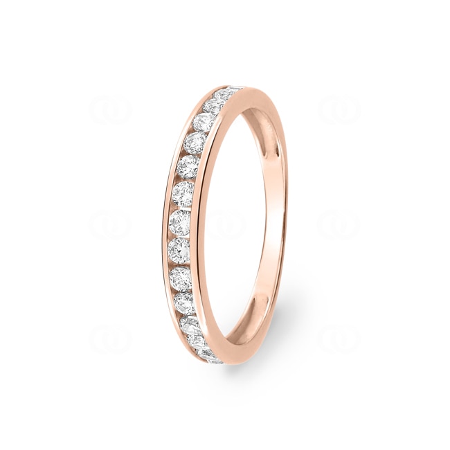 Eternity Ring 375/9 K Rose Gold with Cubic Zirconia in Channel Setting - 09SC51RZ