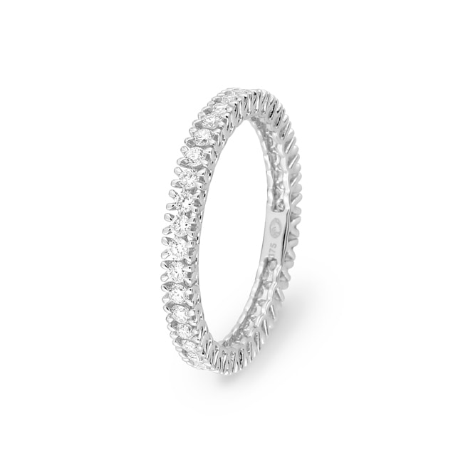 Eternity Ring 375/9 K White Gold with Lab Grown Diamonds - 9KLGDV50W