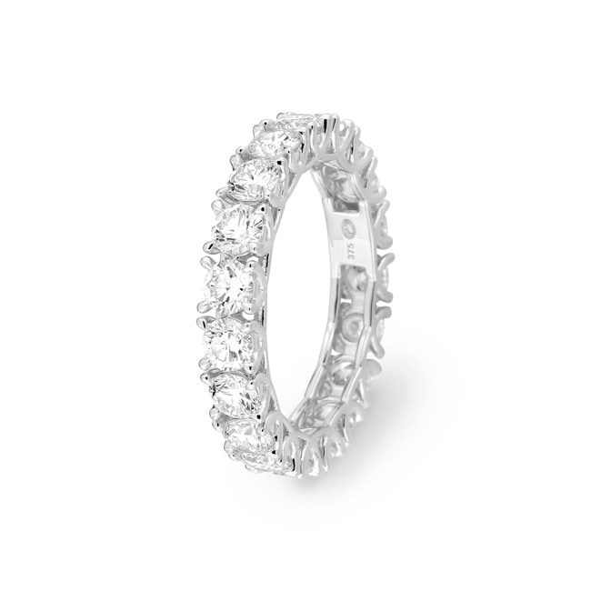 Eternity Ring 375/9 K White Gold with Lab Grown Diamonds - 9KLGDZ50W