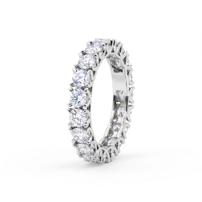 Eternity Ring 375/9 K White Gold with Lab Grown Diamonds - 9KLGDZ50W
