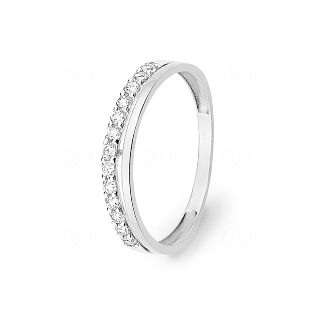 Eternity Ring 375/9 K White Gold with Cubic Zirconia Eternity Ring 375/9 K White Gold with Cubic Zirconia - 09SA78GZ