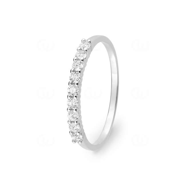 Eternity Ring 375/9 K White Gold with Cubic Zirconia in 4 Prongs Eternity Ring 375/9 K White Gold with Cubic Zirconia in 4 Prongs - 19203.Z1