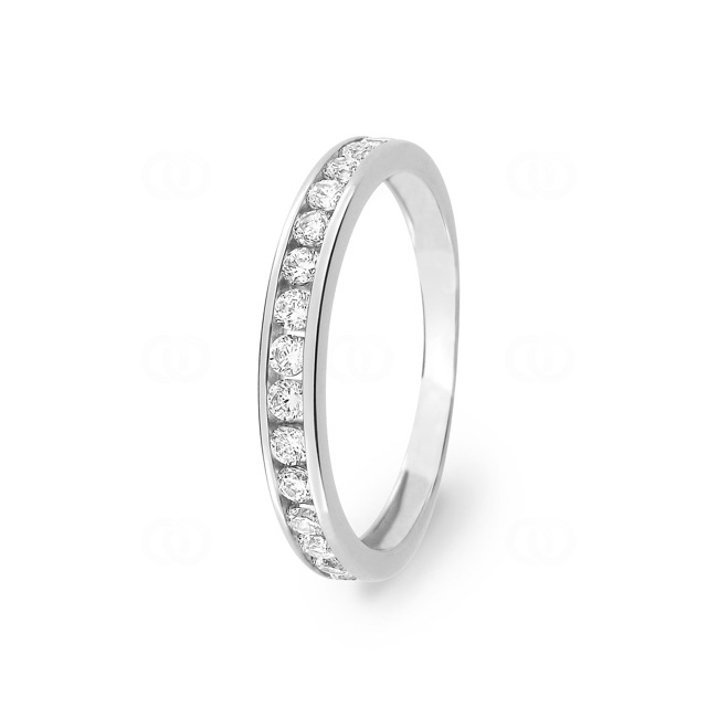 Eternity Ring 375/9 K White Gold with Cubic Zirconia in Channel Setting - 09SC51GZ