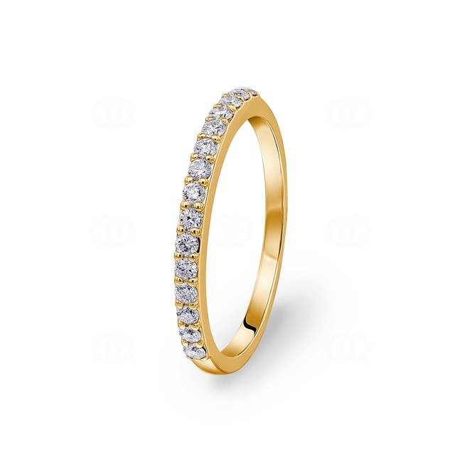 Eternity Ring 750/18 K Yellow Gold with Diamonds 0.26 ct H/si - RI-100594-GG