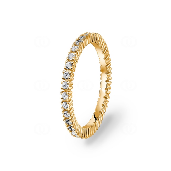 Eternity Ring 750/18 K Yellow Gold with Diamonds 0.50 ct H/si - RI-072067-50-GG
