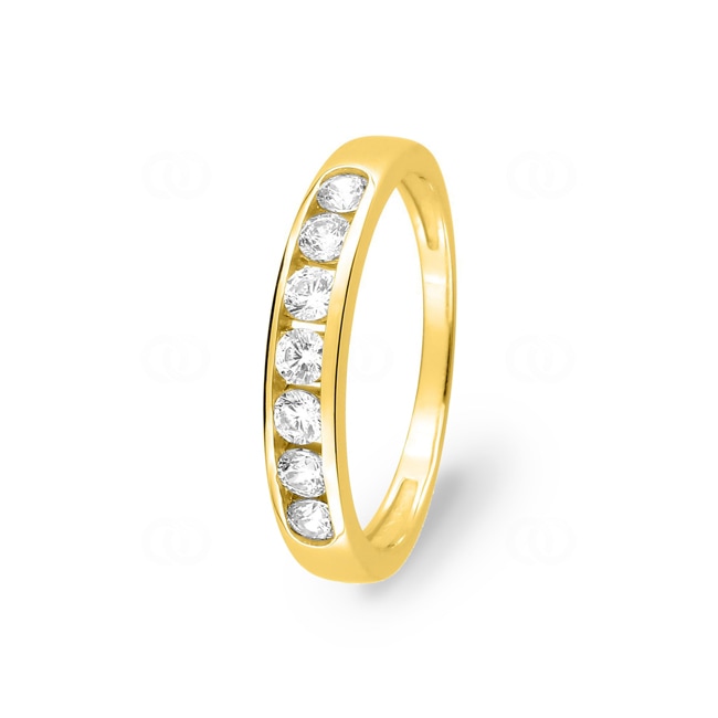Mémoire-Ring 750/18 K Gelbgold mit Zirkonia - 1.220.Z0