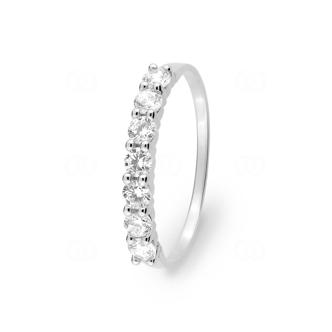 Mémoire Ring 750/18 K Gelbgold mit Zirkonia in 4-Griff - 1.206.Z0