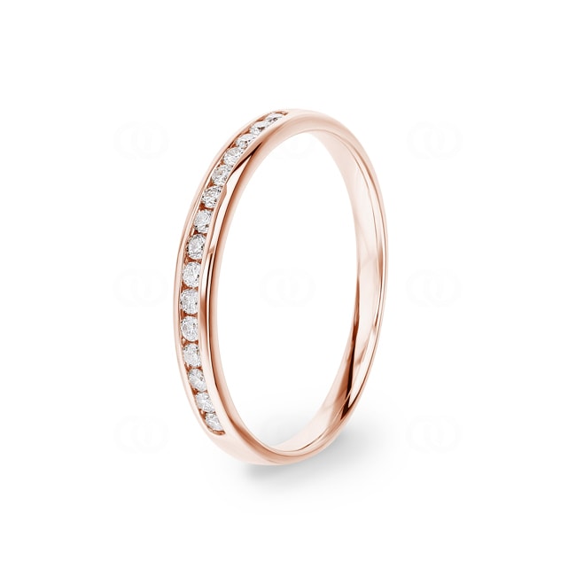 Eternity Ring 750/18 K Rose Gold with Diamonds 0.17 ct H/si - RI-72841-RG