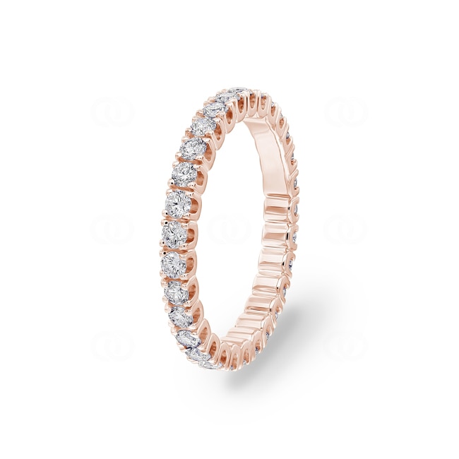 Eternity Ring 750/18 K Rose Gold with Diamonds 1.00 ct H/si - RI-71484-RG