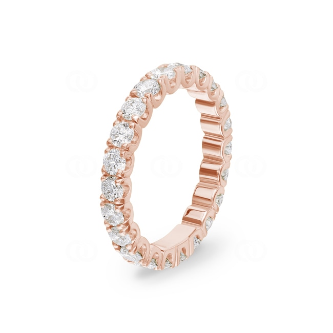 Eternity Ring 750/18 K Rose Gold with Diamonds 2.00 ct H/si Eternity Ring 750/18 K Rose Gold with Diamonds 2.00 ct H/si - RI-69260-RG