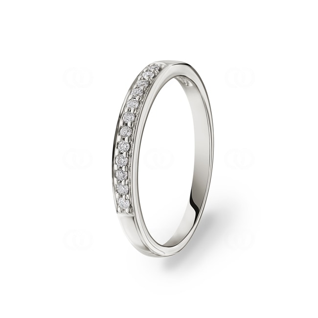 Eternity Ring 750/18 K White Gold with Diamonds 0.10 ct H/si - RI-38025-WG