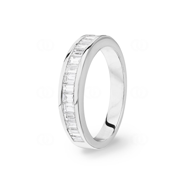 Bague Mémoire or gris 750/18 ct avec diamants 1.00 ct H/si, Ø 56 Bague Mémoire or gris 750/18 ct avec diamants 1.00 ct H/si, Ø 56 - PR7055/01