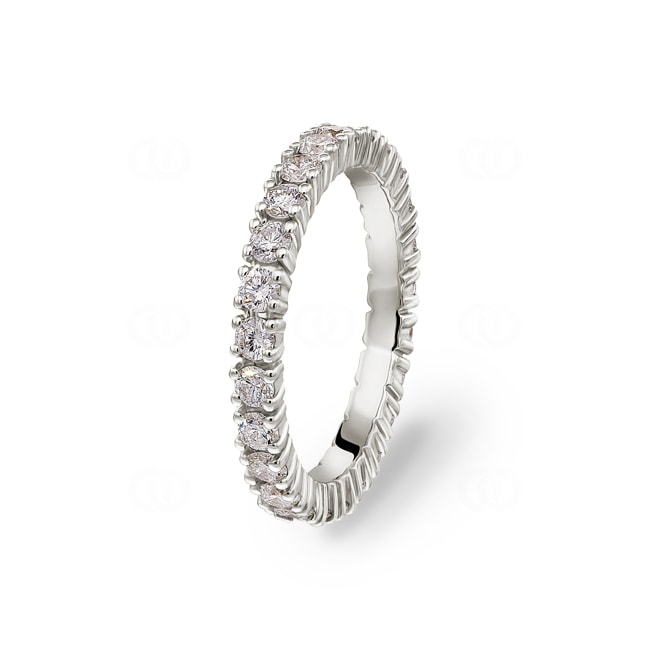 Eternity Ring 750/18 K White Gold with Diamonds 1.00 ct H/si - RI-071886-04-WG