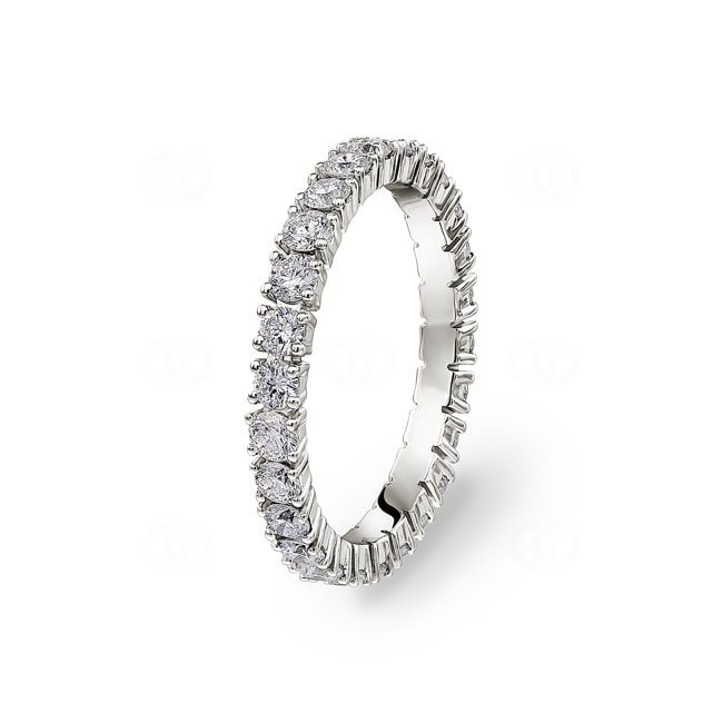 Eternity Ring 750/18 K White Gold with Diamonds 1.50 ct H/si - RI-071886-06-WG