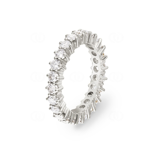 Mémoire-Ring 750/18 K Weissgold mit Diamanten 1.60 ct H/si - RI-071611-WG