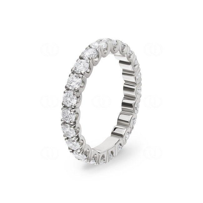 Mémoire-Ring 750/18 K Weissgold mit Diamanten 2.00 ct H/si - RI-69260-WG