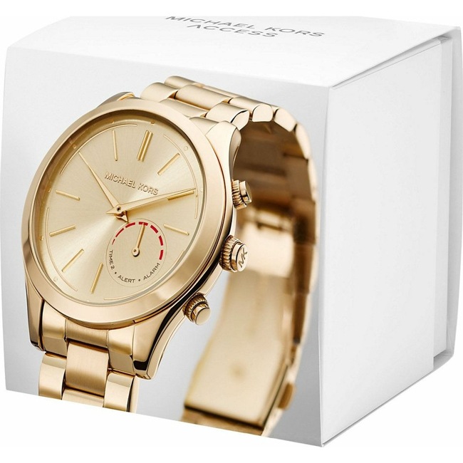 michael kors slim runway ip hybrid smartwatch
