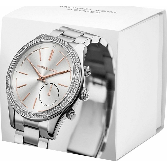 michael kors slim runway ip hybrid smartwatch
