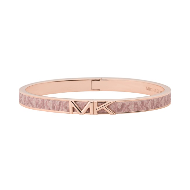 Michael Kors Bangle Mott Logo Stainless steel rose gold-plated - MKJ7833791
