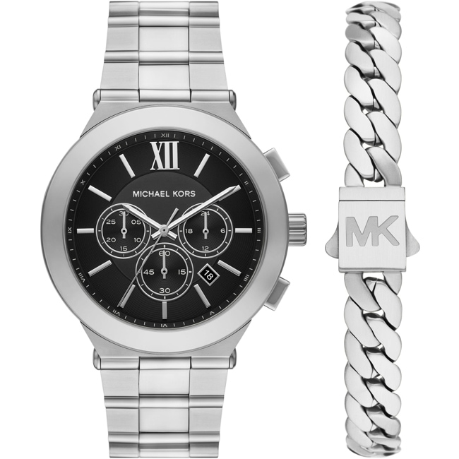 Michael Kors Billie Chronographe Argenté / Noir Set - MK9272SET