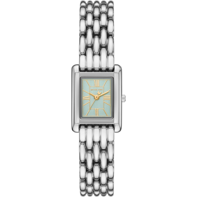 Michael Kors Essex Silbrig / Grün 22mm - MK7611