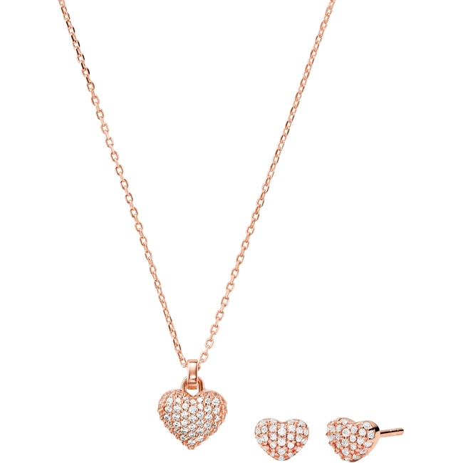 Michael Kors Jewellery set 925 Silver rose gold-plated - MKC1262AN791