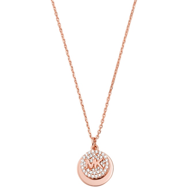 Michael Kors Necklace Logo 925 Silver rose gold-plated - MKC1515AN791