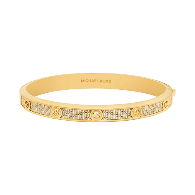 Michael Kors Premium Bangle Kors MK Brass Pavé gold-plated - MKJ8653710