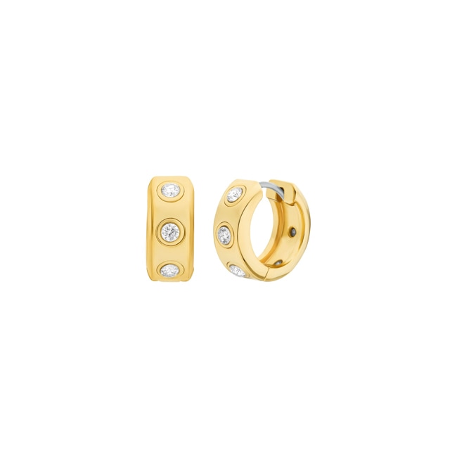 Michael Kors Premium Hoop earrings Kors MK Brass gold-plated - MKJ8652710