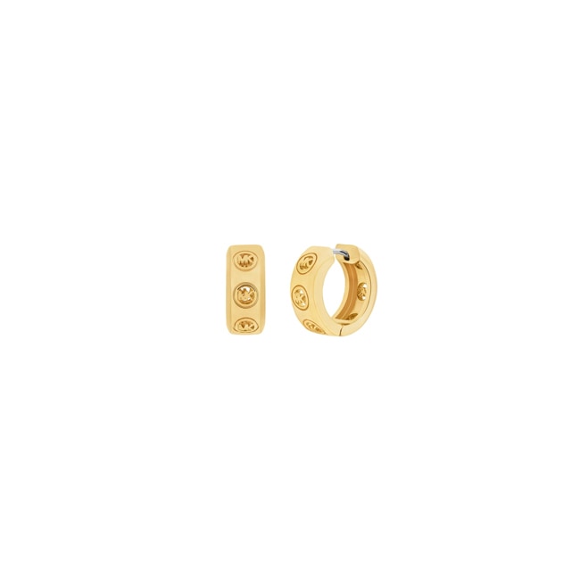 Michael Kors Premium Hoop earrings Kors MK Brass gold-plated - MKJ8655710