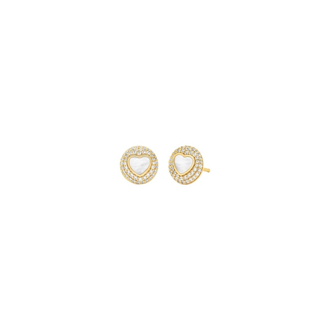 Michael Kors Premium stud earrings Kors Love 925 Silver gold-plated - MKC1848710