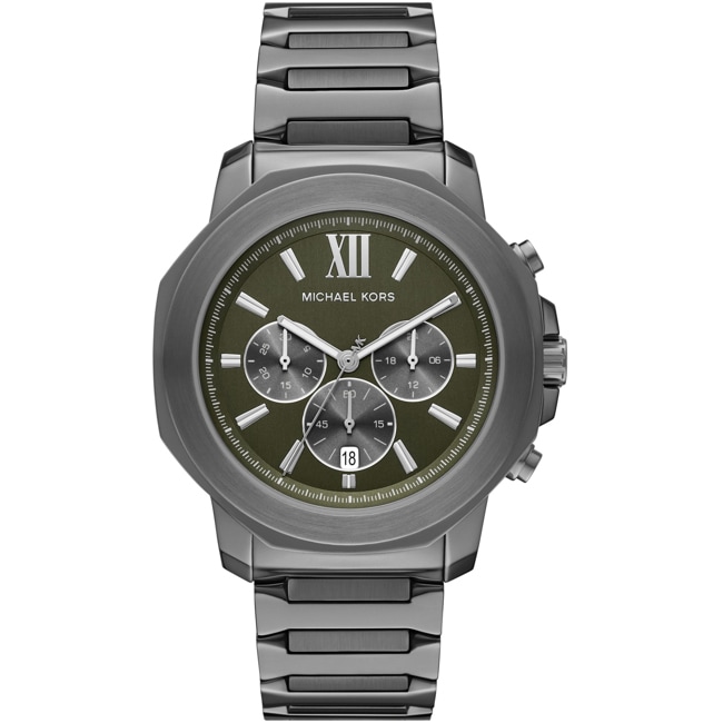 Michael Kors Prescott Chronograph Gunmetal / Green - MK9259