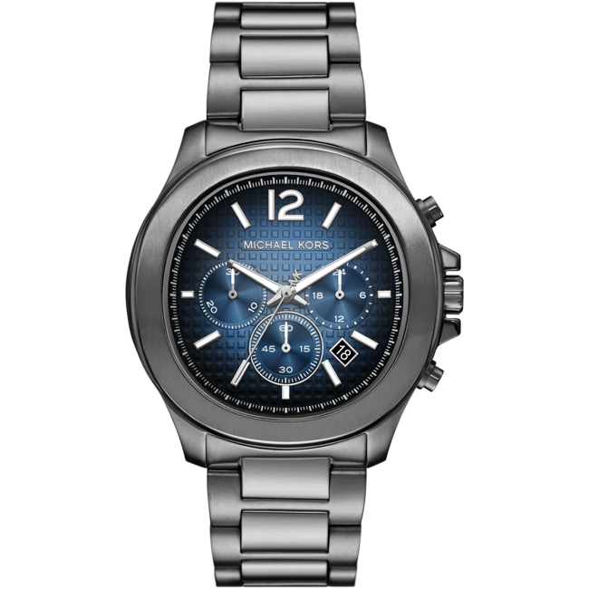 Michael Kors Sage Chronographe 44 Gris / Bleu Michael Kors Sage Chronographe 44 Gris / Bleu - MK9213