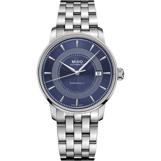 Mido Baroncelli II Signature Automatique Bleu - M037.407.11.041.01