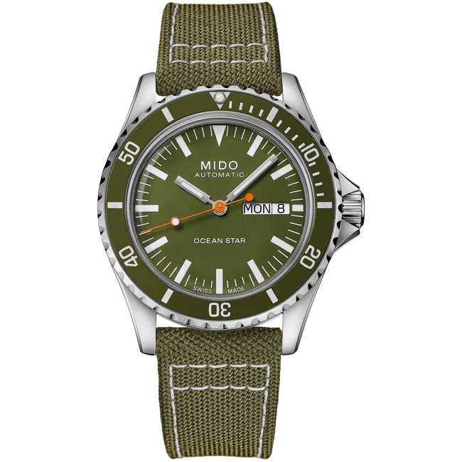 Mido Ocean Star Tribute Day-Date Khaki - M026.830.18.091.00