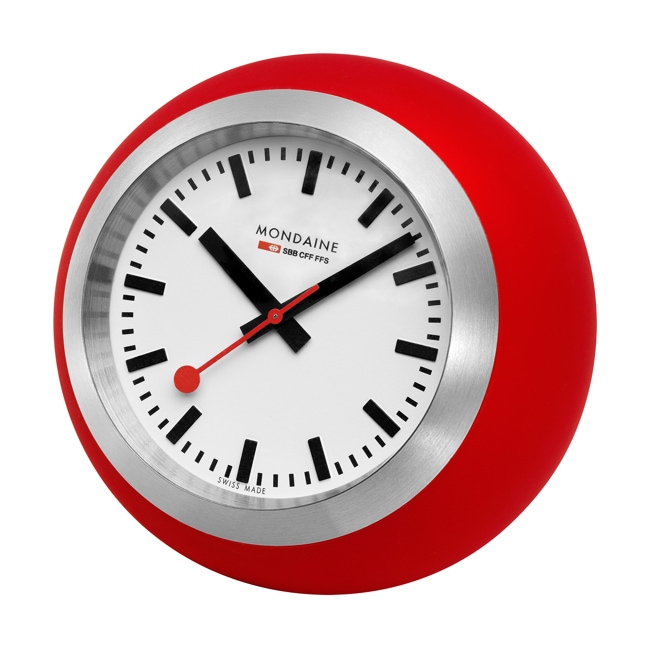 Mondaine Globe Tischuhr Red 60mm Mondaine Globe Tischuhr Red 60mm - A660.30335.16SBP