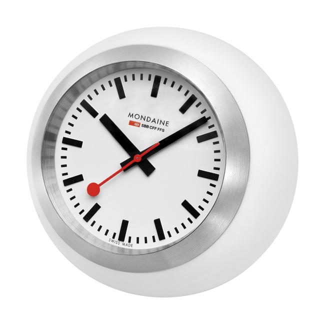 Mondaine Globe Tischuhr Weiss 60mm Mondaine Globe Tischuhr Weiss 60mm - A660.30335.16SBA