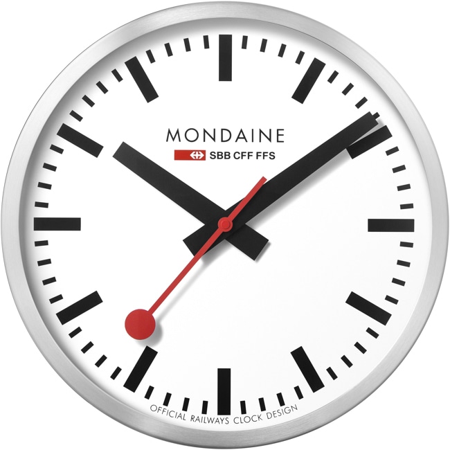 Mondaine Wall clock Silver Ø 40cm - A995.CLOCK.16SBB
