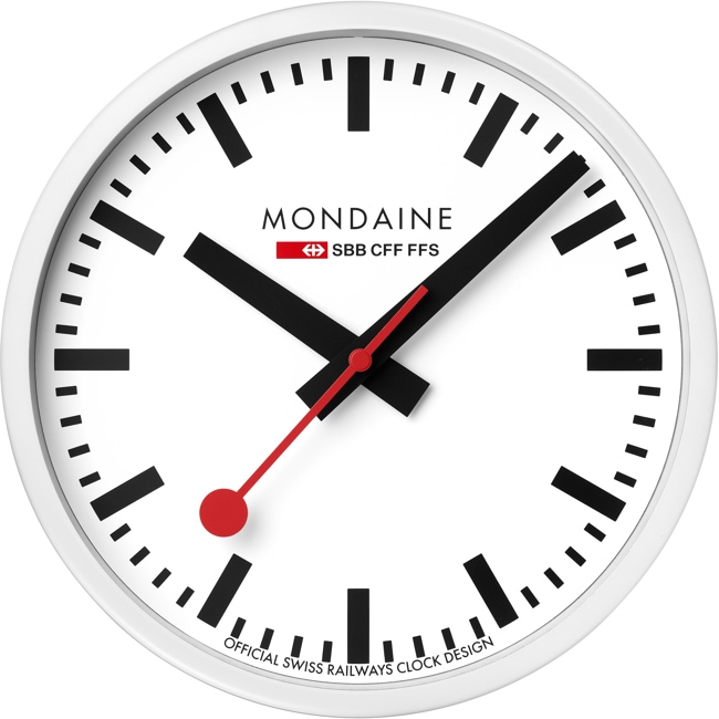 Mondaine Wall clock White Ø 25cm Mondaine Wall clock White Ø 25cm - A990.CLOCK.10SBB