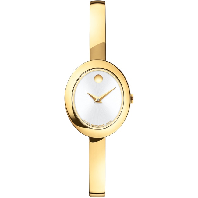 Movado Museum Bangle Ovale Doré / Argenté  - 0608072