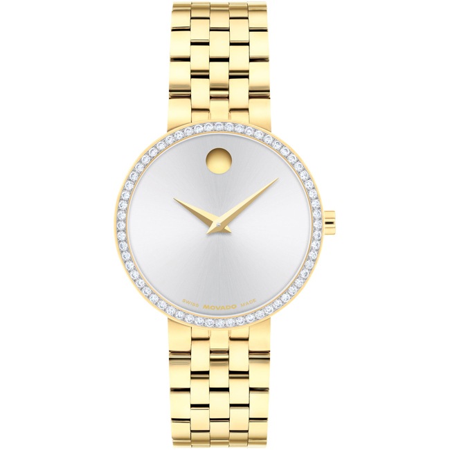 Movado Museum Classic Lady Goldig / Silbrig 29.50mm - 0608068
