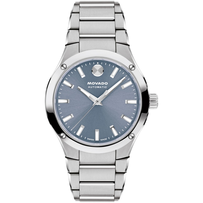 Movado Museum Imperiale Lady Automatik Silbrig / Blau - 0608054