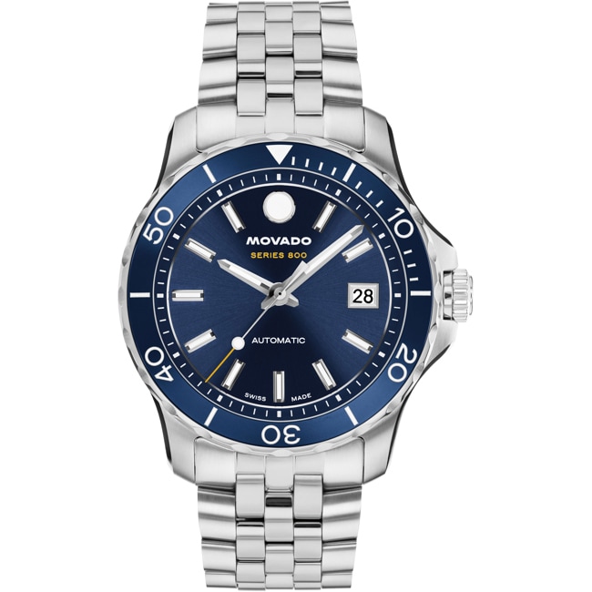 Movado Series 800 Automatique Argenté / Bleu - 2600197