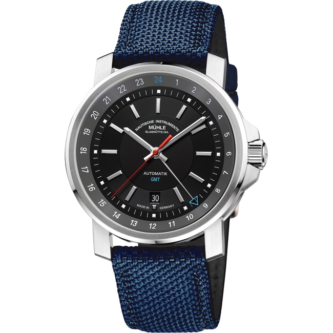 Mühle-Glashütte 29er Big GMT Nautikblau - M1-25-93-CB-I