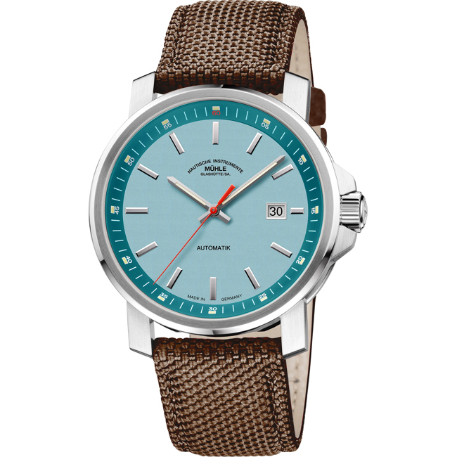 Mühle-Glashütte 29er Big South Sea-Blue / Canvas coffee-brown - M1-25-39-CB-III