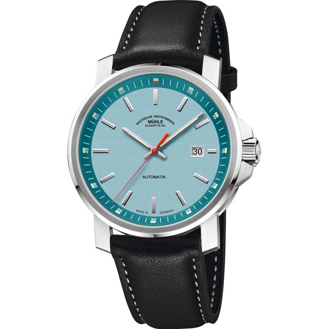 Mühle-Glashütte 29er Big South Sea-Blue / Black leather - M1-25-39-LB